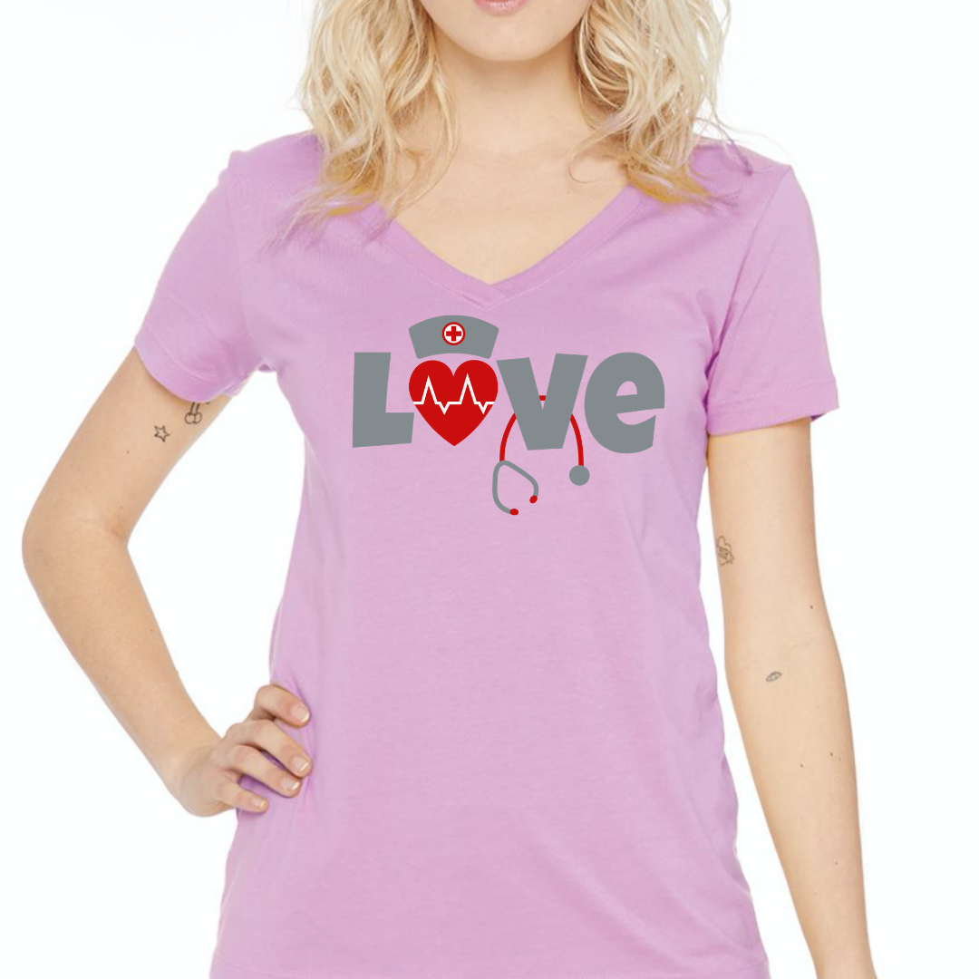 Nurse Love Women's Ideal V-Neck Tee