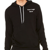 YOUR Logo Printed or Embroidered Left or Right Chest Small Front On A Unisex Fleece Pullover Hoodie