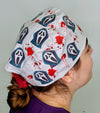 Scream Halloween Themed Funny Custom Solid Color Unisex Scrub Cap