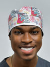 Funny Don't Touch Me WITH Flowers I'm Sterile Patrick Custom Solid Color Unisex Scrub Cap