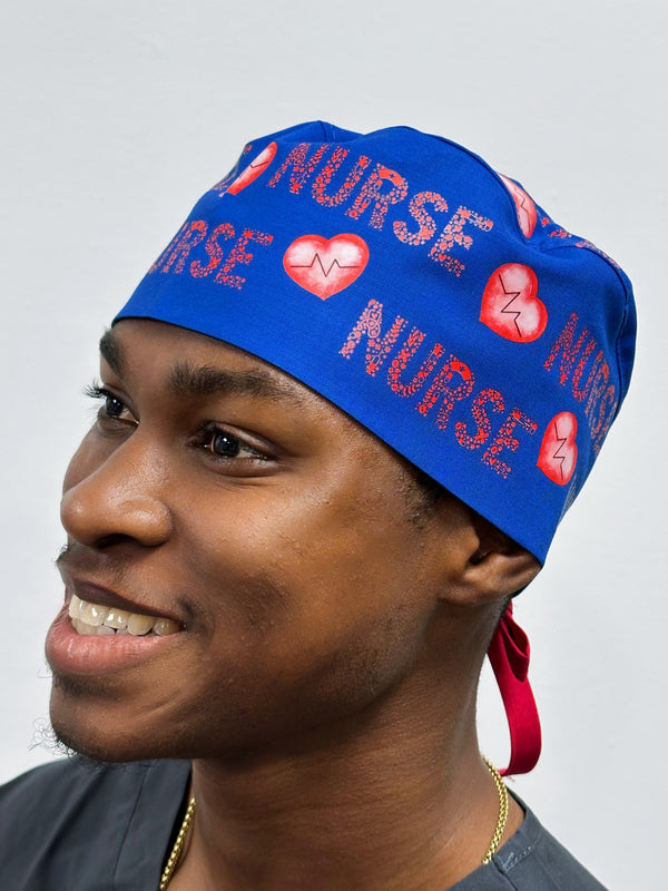 Nurse Theme Custom Solid Color Unisex Scrub Cap