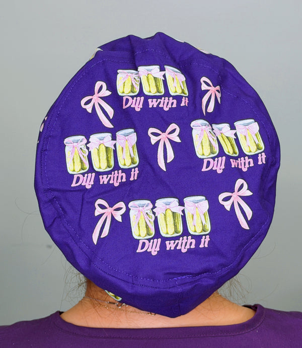 Dill With It Funny Pickle Solid Color Custom Euro