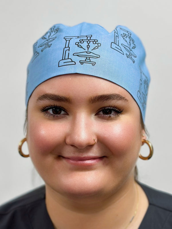 Robotic Surgery themed Custom Solid Color Unisex Scrub Cap
