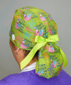 Patrick Funny Don't Touch Me I'm Sterile with Flowers Custom Solid Color Ponytail