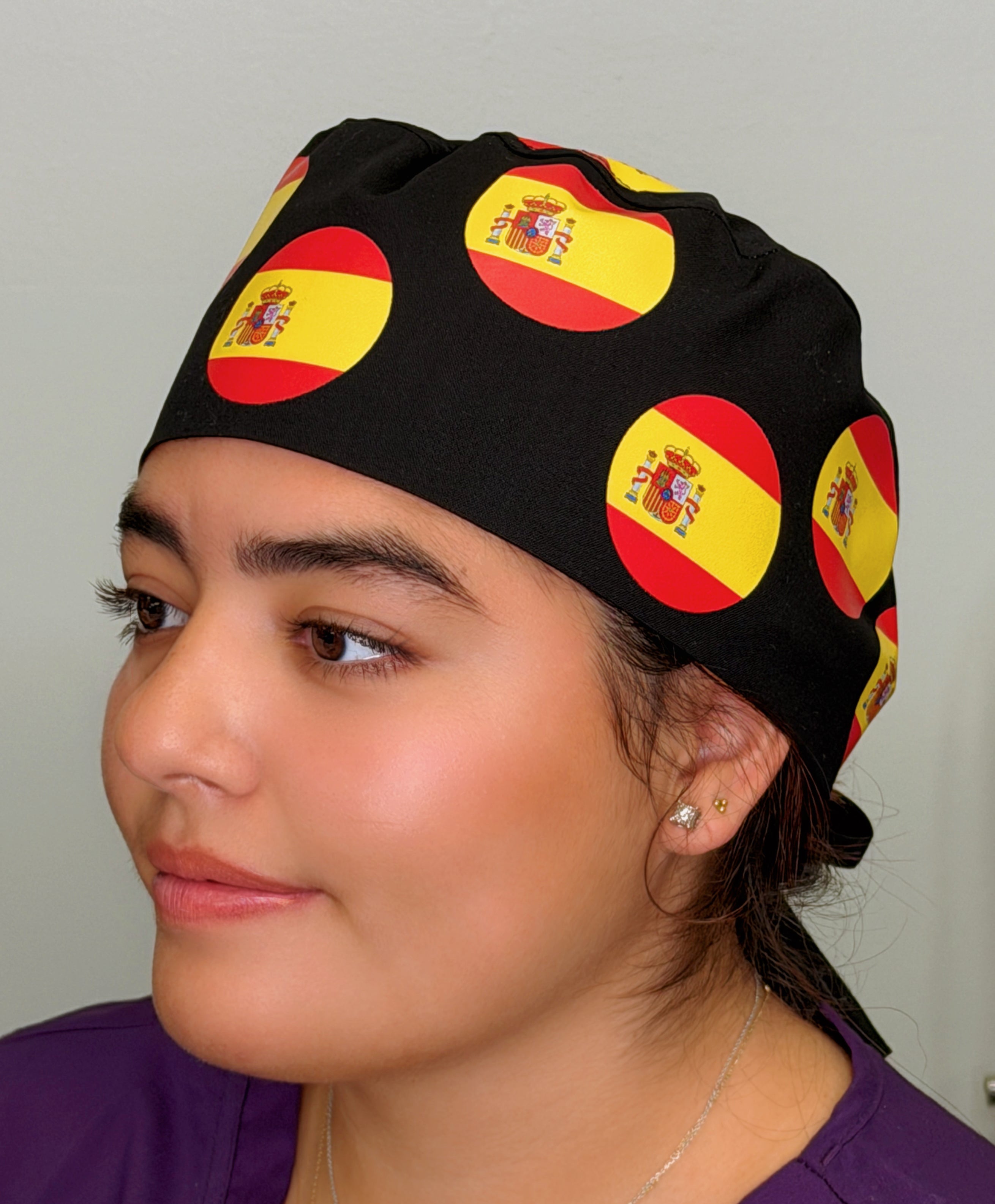 Spain Custom Solid Color Unisex Scrub Cap