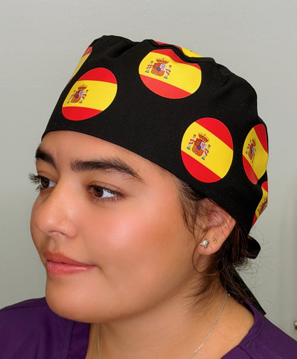 Spain Custom Solid Color Unisex Scrub Cap
