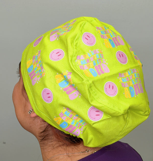 Maybe She's Born With It Maybe It's ADHD Solid Color Custom Euro