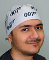 007 Bond Famous Movie Custom Solid Color Unisex Scrub Cap
