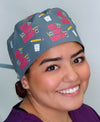 Funny DoodleBob Me Hoy Minoy Custom Solid Color Unisex Scrub Cap
