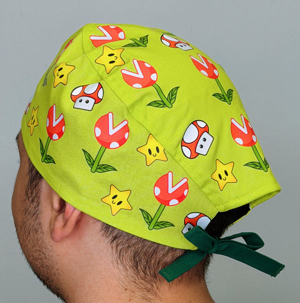Retro Video Game Custom Solid Color Unisex Scrub Cap
