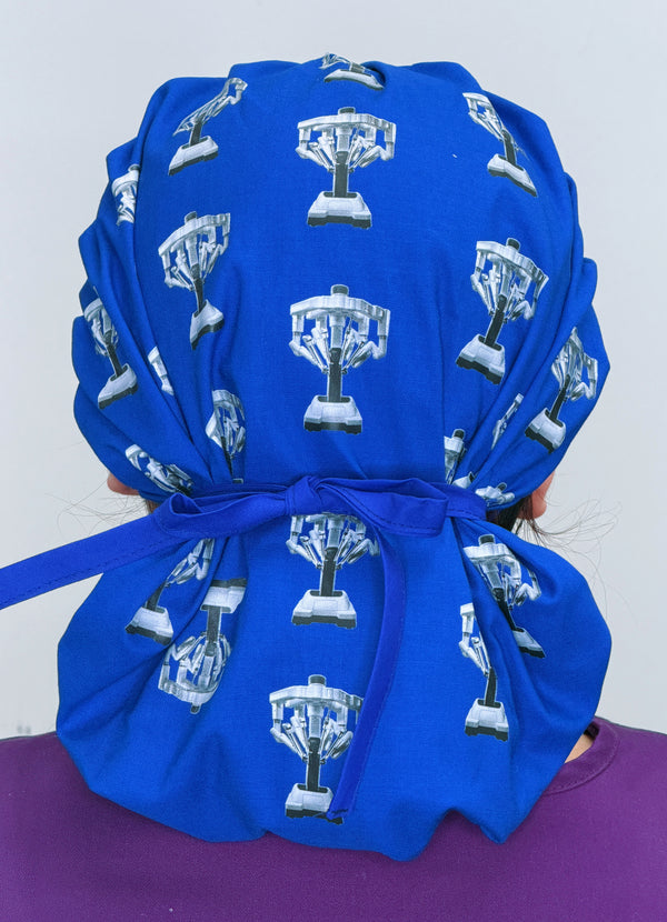 Robotic Surgery Themed Custom Solid Color Bouffant