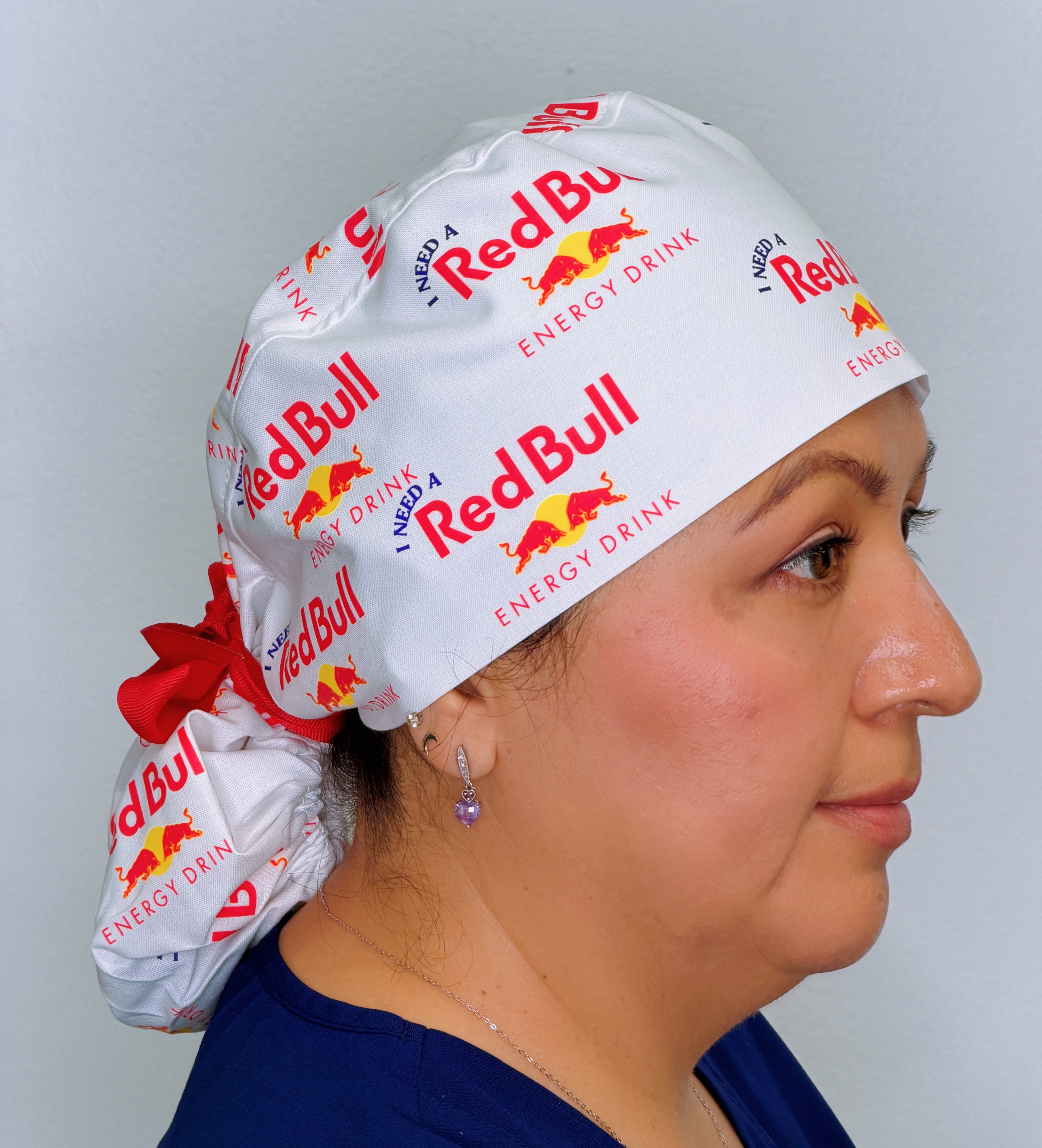 I Need A RedBull Custom Solid Color Ponytail