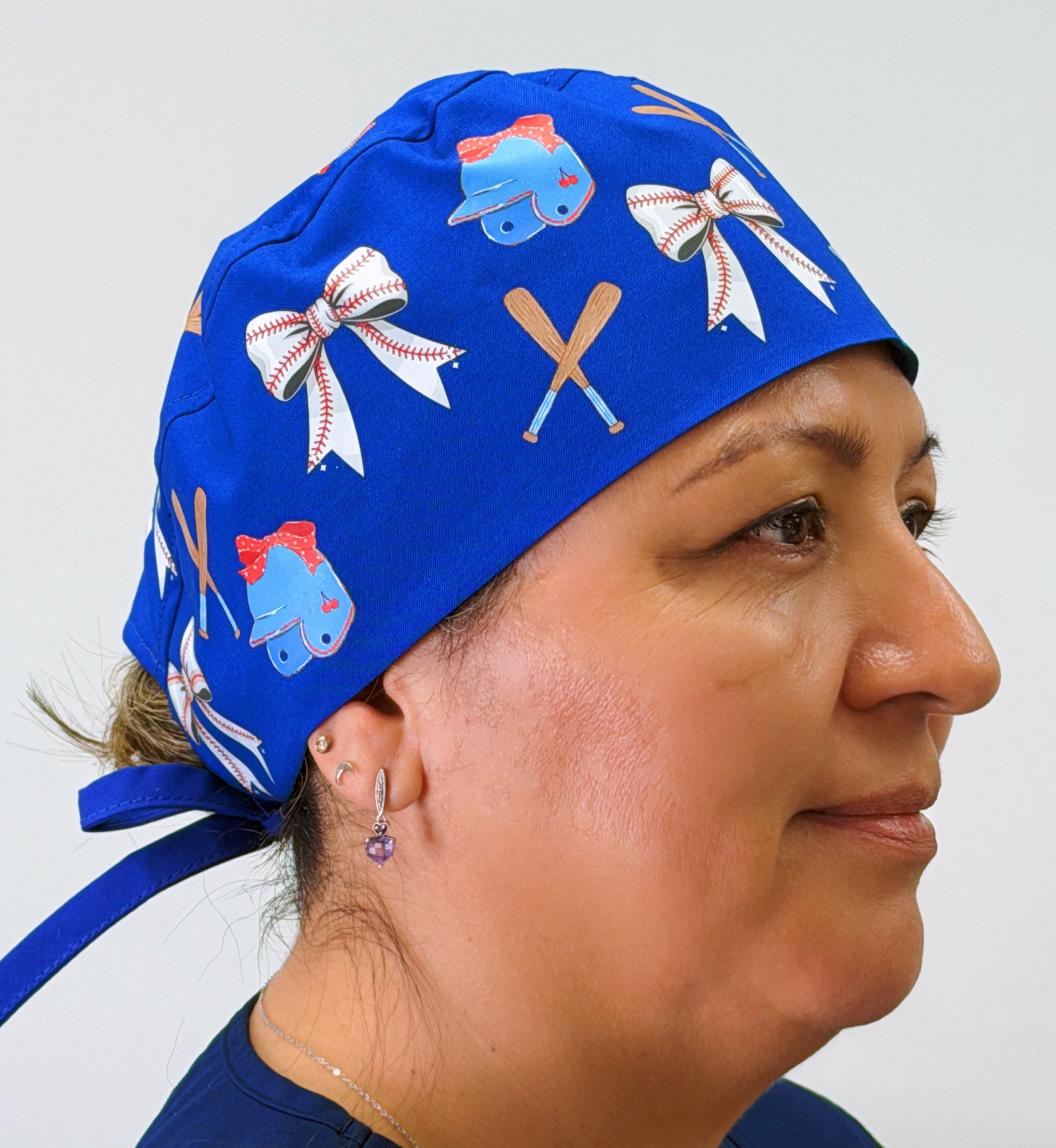Baseball Vibes Custom Solid Color Unisex Scrub Cap
