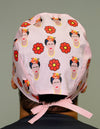 Frida Kahlo Famous Mexican Painter Custom Solid Color Unisex Scrub Cap