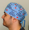 World's Best Dad Father's Day Custom Solid Color Unisex Scrub Cap