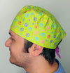 Pastel Colorful Paws on  Themed Funny Custom Solid Color Unisex Scrub Cap