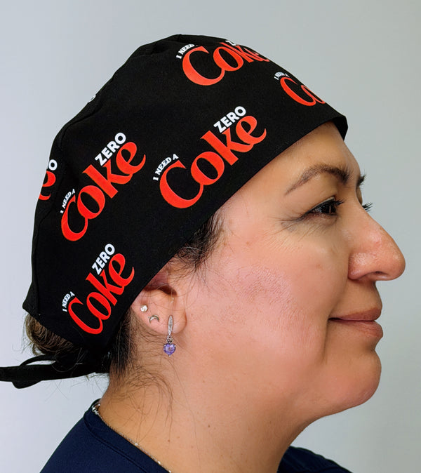 I Need A Coke Zero Custom Solid Color Unisex Scrub Cap