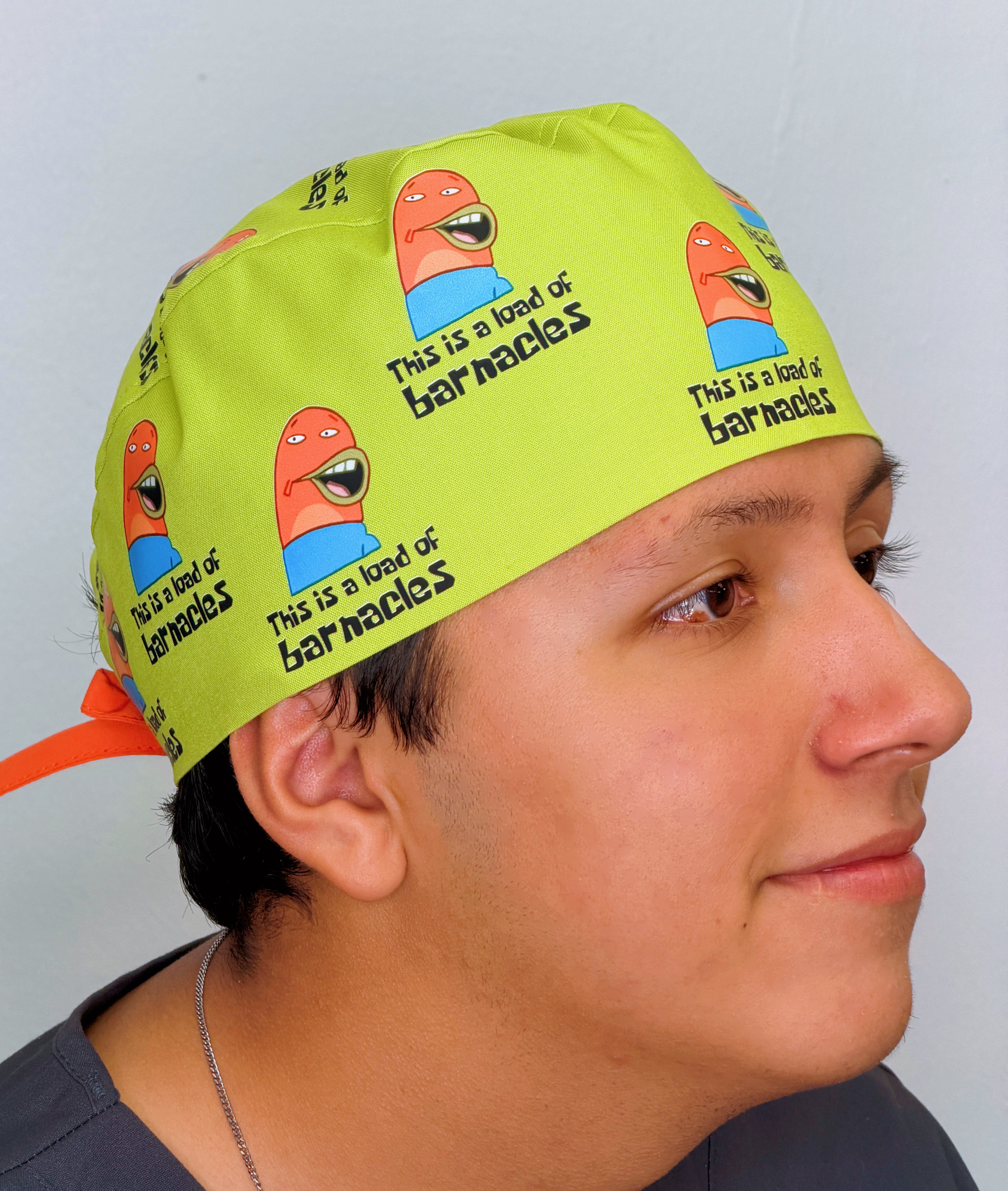 Funny This Is A Load of Barnacles Custom Solid Color Unisex Scrub Cap