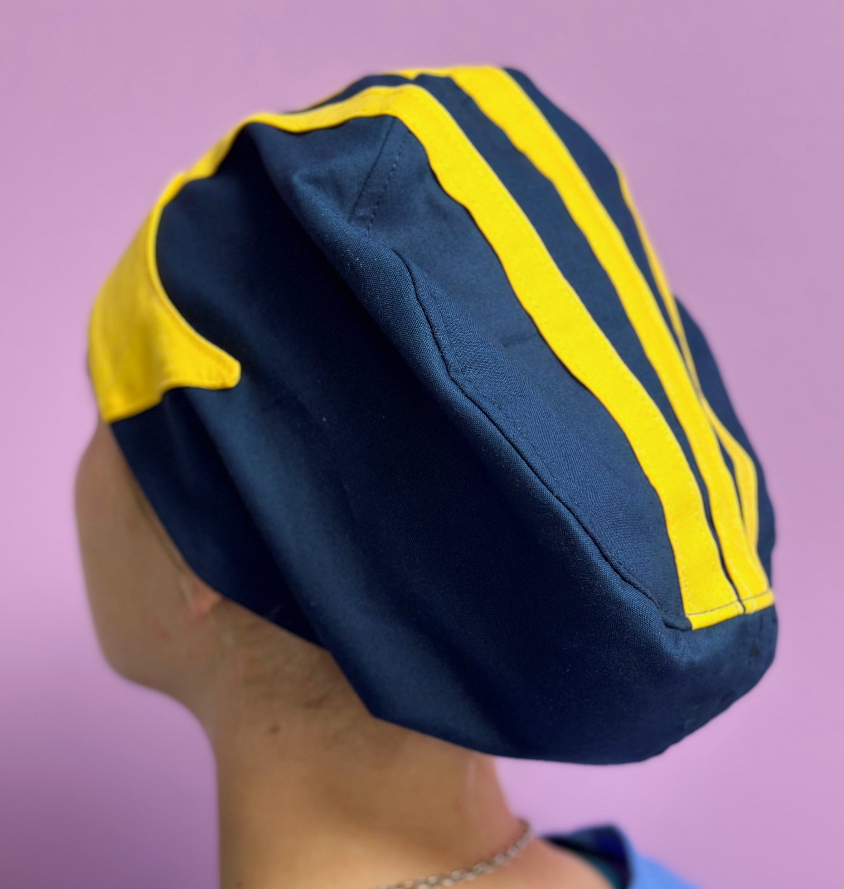 Michigan Helmet Inspired Customized Solid Color Euro Scrub Cap
