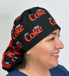 I Need A Diet Coke Ponytail Scrub Cap Custom Solid Color Ponytail
