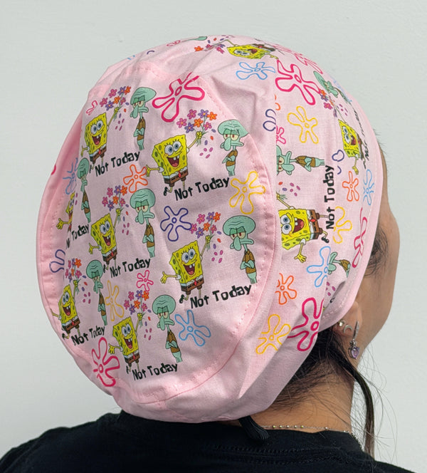 Funny SpongeBob & Squidward "Not Today" Solid Color Custom Euro