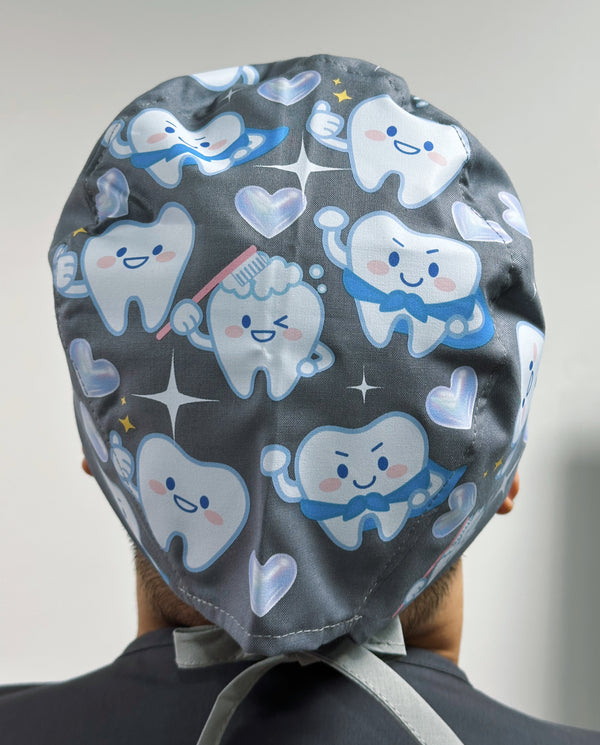 Custom Dentist Scrub Cap – Personalized Unisex Surgical Hat for Short Hair – Solid Color Medical Cap
