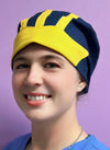 Michigan Helmet Inspired Customized Solid Color Euro Scrub Cap