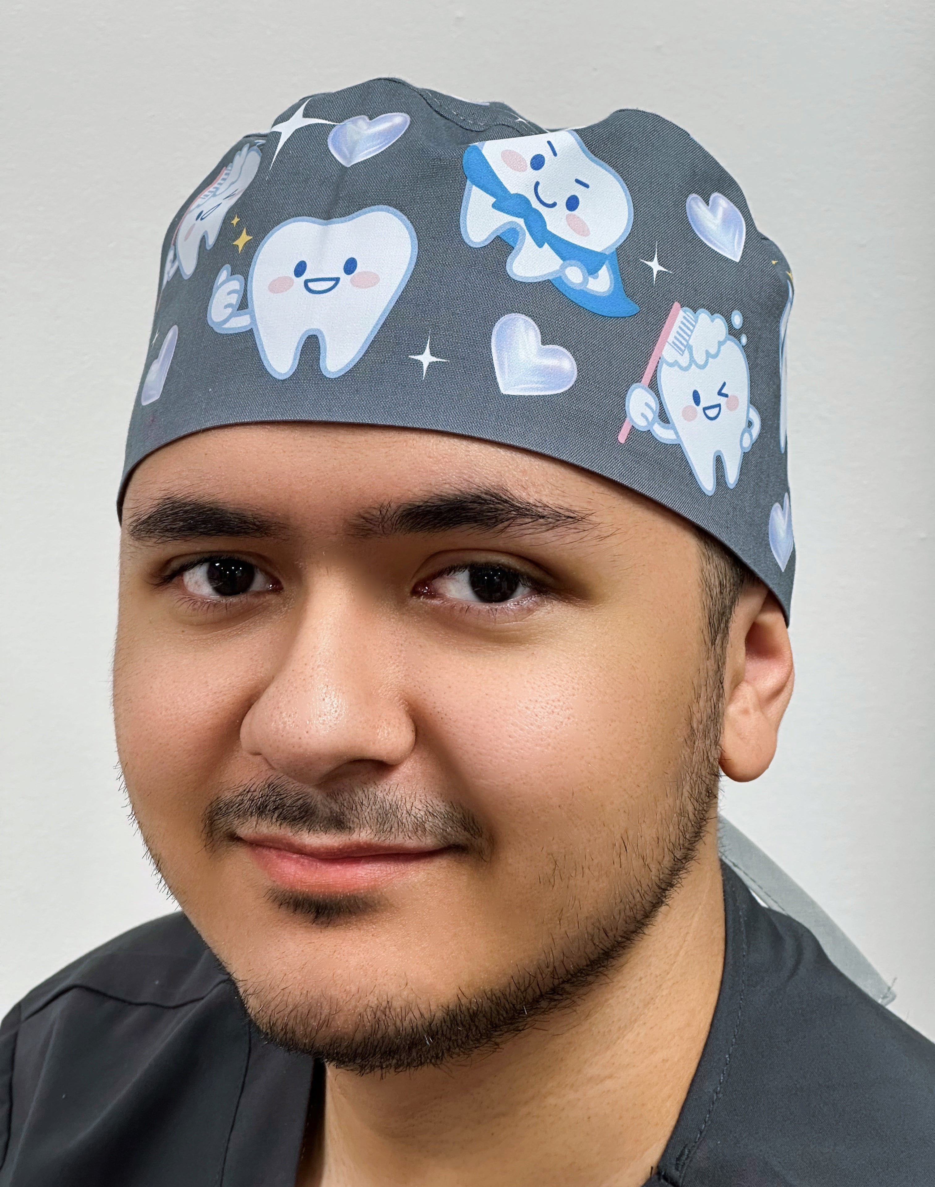 Custom Dentist Scrub Cap – Personalized Unisex Surgical Hat for Short Hair – Solid Color Medical Cap