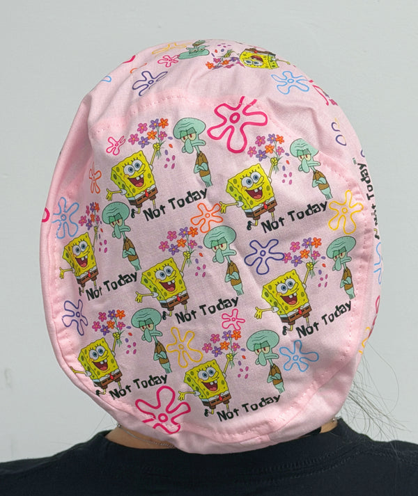 Funny SpongeBob & Squidward "Not Today" Solid Color Custom Euro