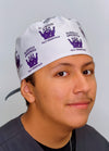 Funny Raccoon Fully Credited Slightly Unhinged Custom Solid Color Unisex Scrub Cap