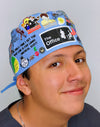Office Popular TV Show Series Custom Solid Color Unisex Scrub Cap