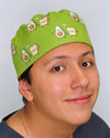 Cute Avocado Toast Custom Solid Color Unisex Scrub Cap