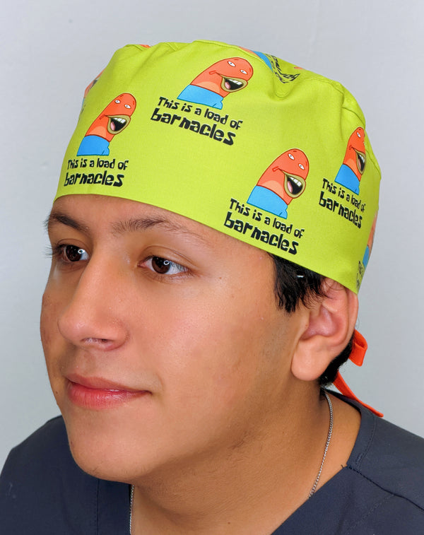 Funny This Is A Load of Barnacles Custom Solid Color Unisex Scrub Cap