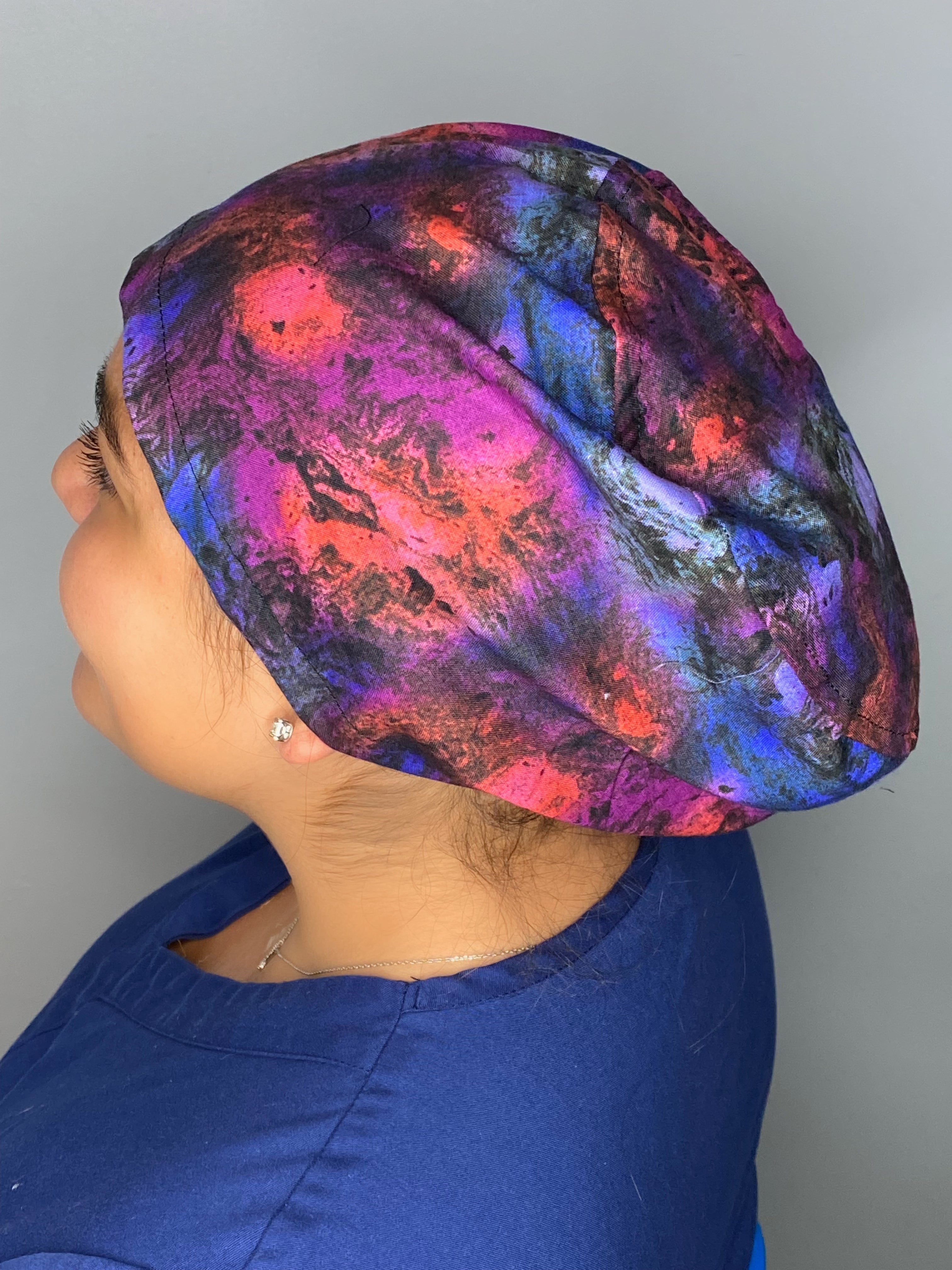 Purple Blue & Red Tie Dye Design Fancy Euro