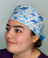 Sea Life Ocean Themed Funny Custom Solid Color Unisex Scrub Cap
