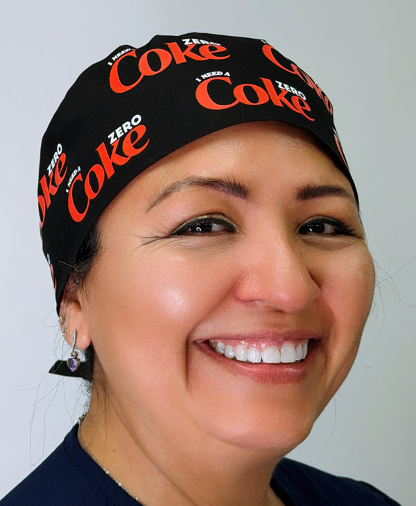 I Need A Coke Zero Custom Solid Color Unisex Scrub Cap