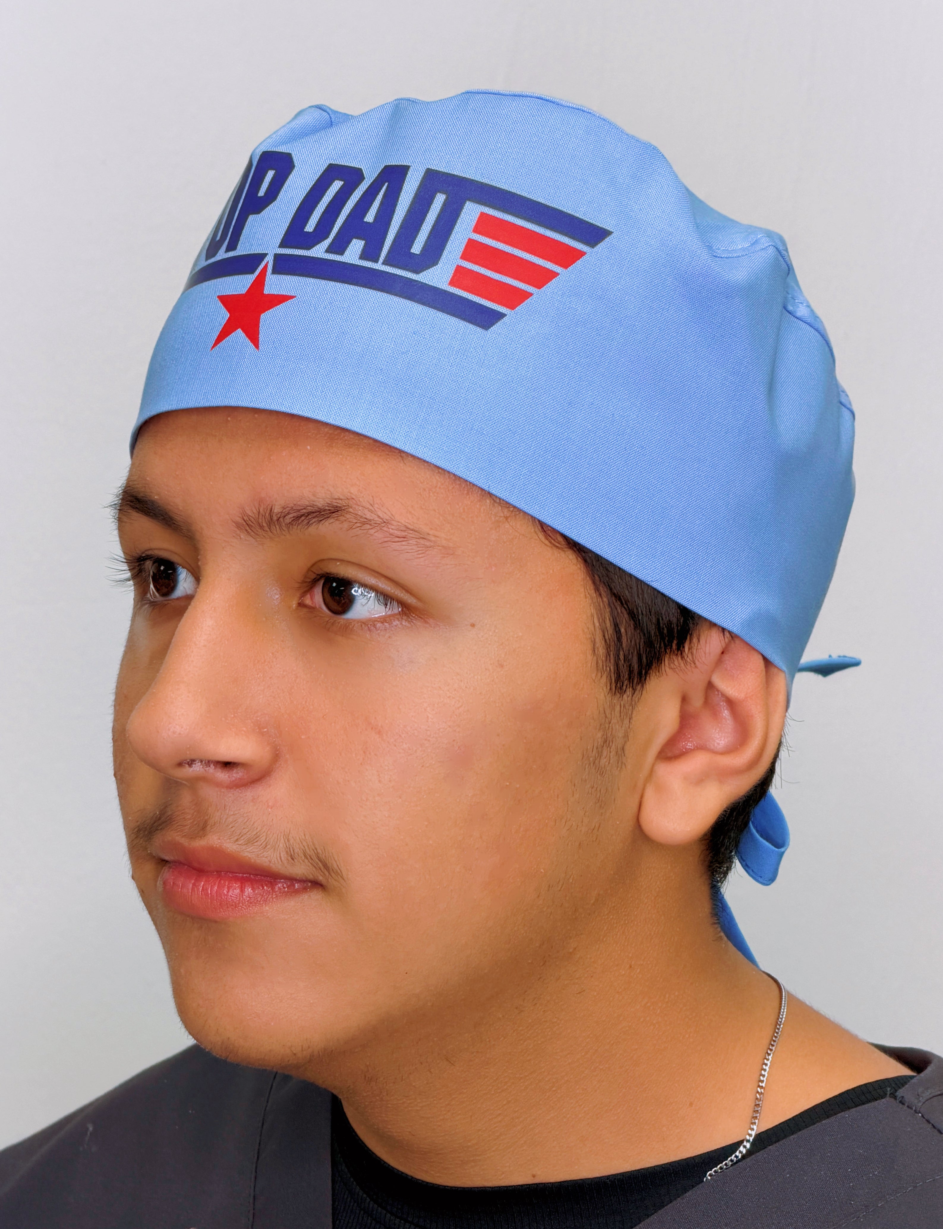 Top Dad Popular Movie Inspired Custom Solid Color Unisex Scrub Cap