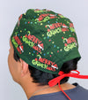 Merry Grinchmas Funny Holiday Christmas Custom Solid Color Unisex Scrub Cap