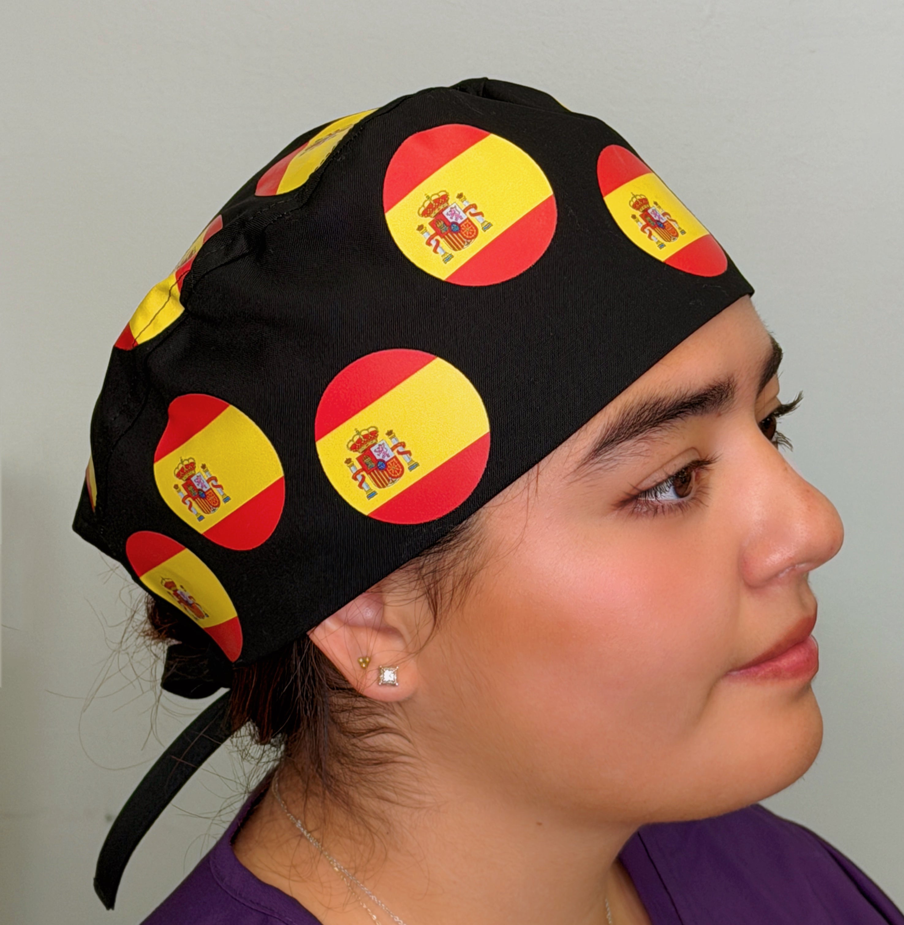 Spain Custom Solid Color Unisex Scrub Cap