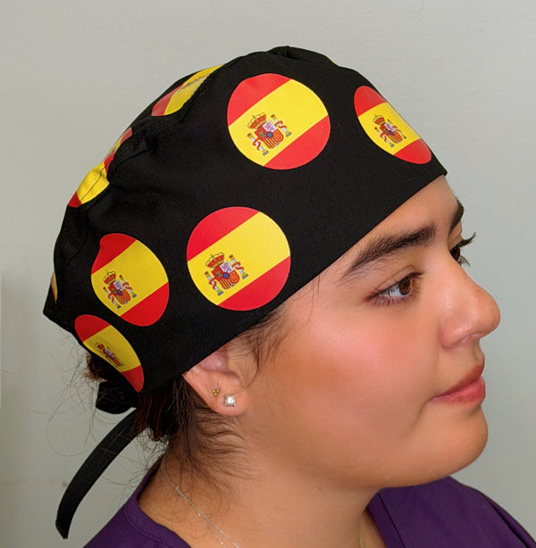 Spain Custom Solid Color Unisex Scrub Cap