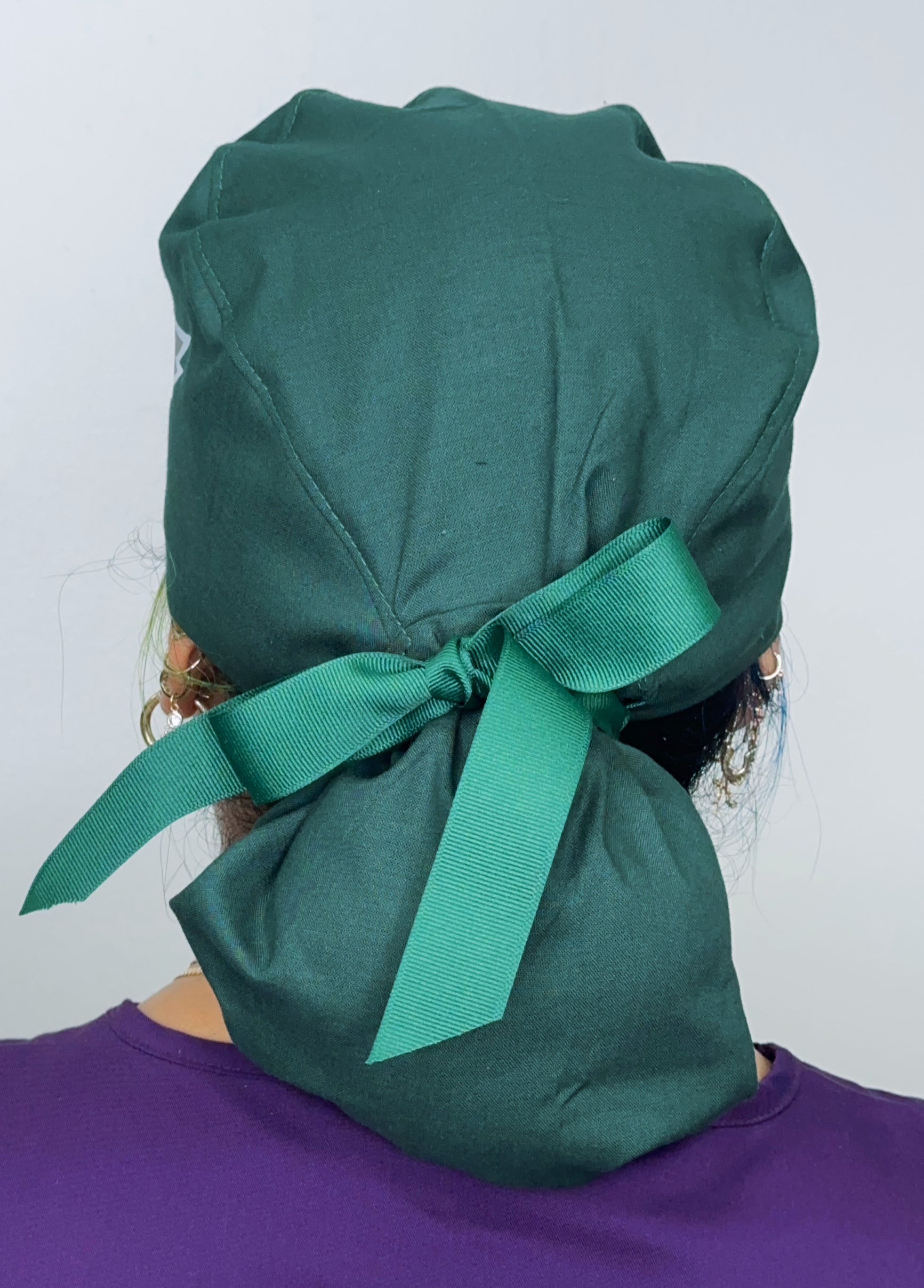 Philadelphia Helmet Inspired Customized Solid Color Ponytail Scrub Cap