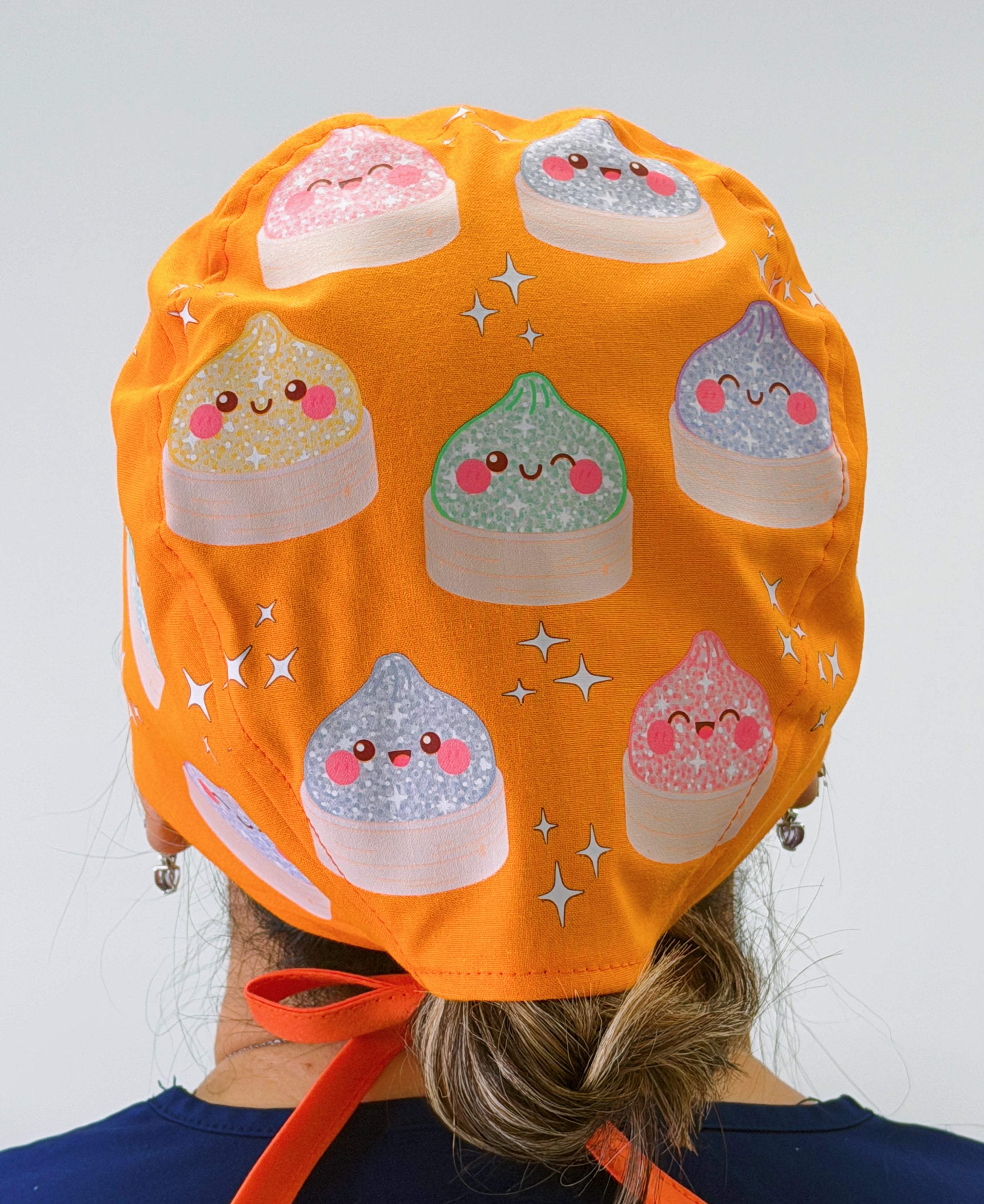 Popular Dumplings Custom Solid Color Unisex Scrub Cap