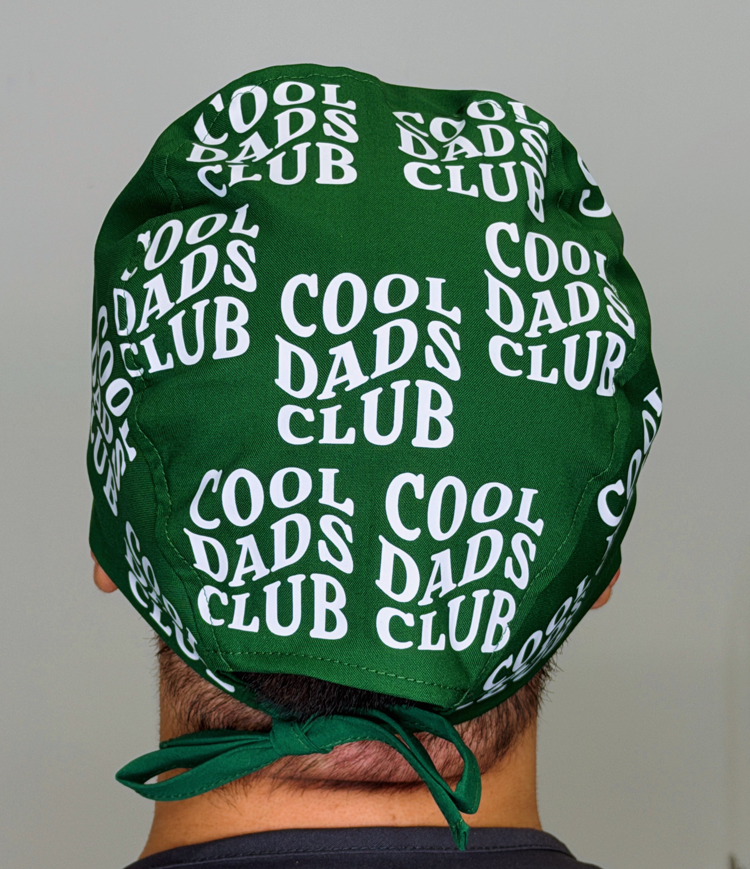 Cool Dads Club Father's Day Custom Solid Color Unisex Scrub Cap