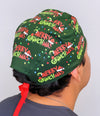 Merry Grinchmas Funny Holiday Christmas Custom Solid Color Unisex Scrub Cap