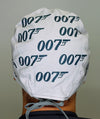 007 Bond Famous Movie Custom Solid Color Unisex Scrub Cap