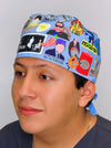 Office Popular TV Show Series Custom Solid Color Unisex Scrub Cap