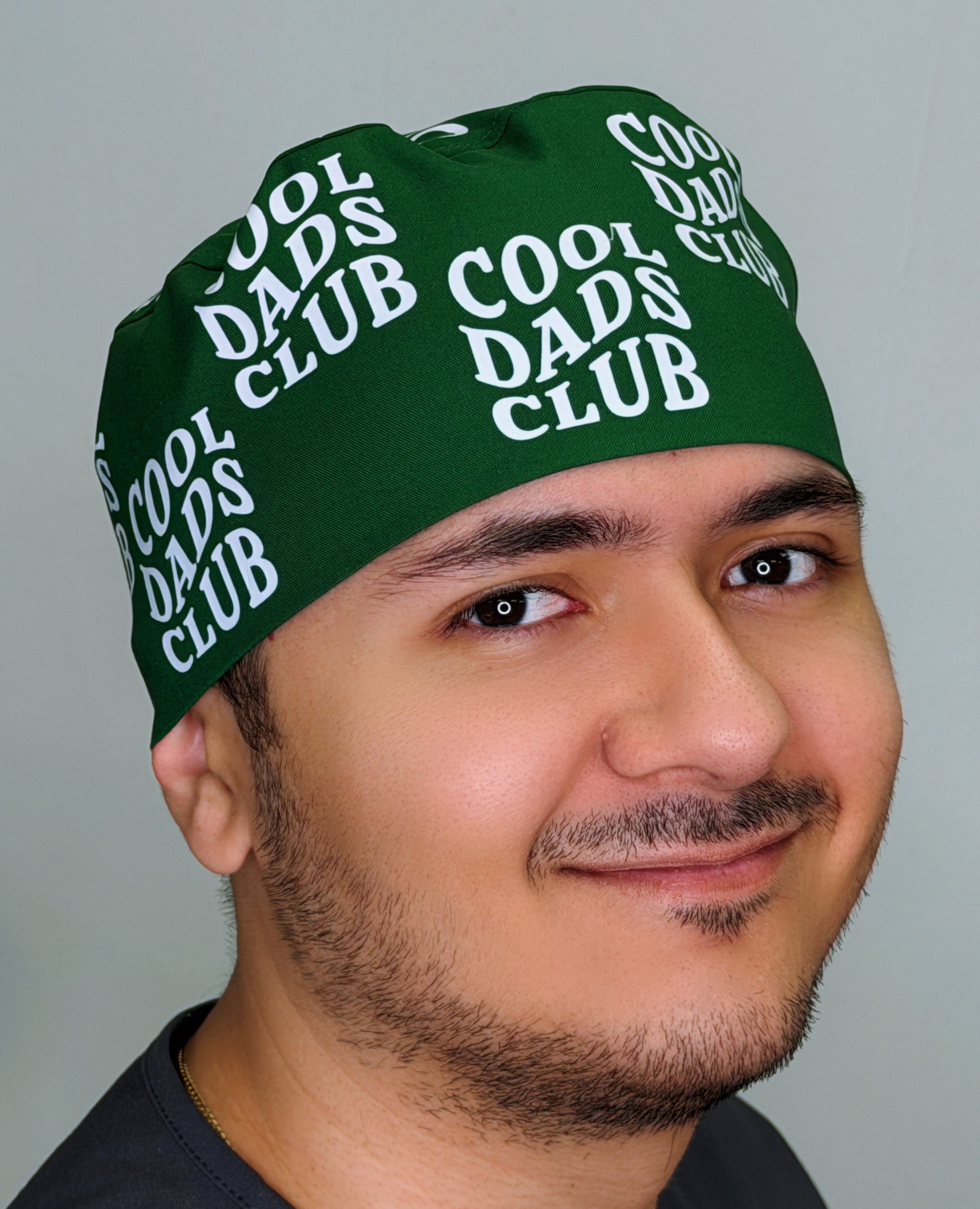 Cool Dads Club Father's Day Custom Solid Color Unisex Scrub Cap