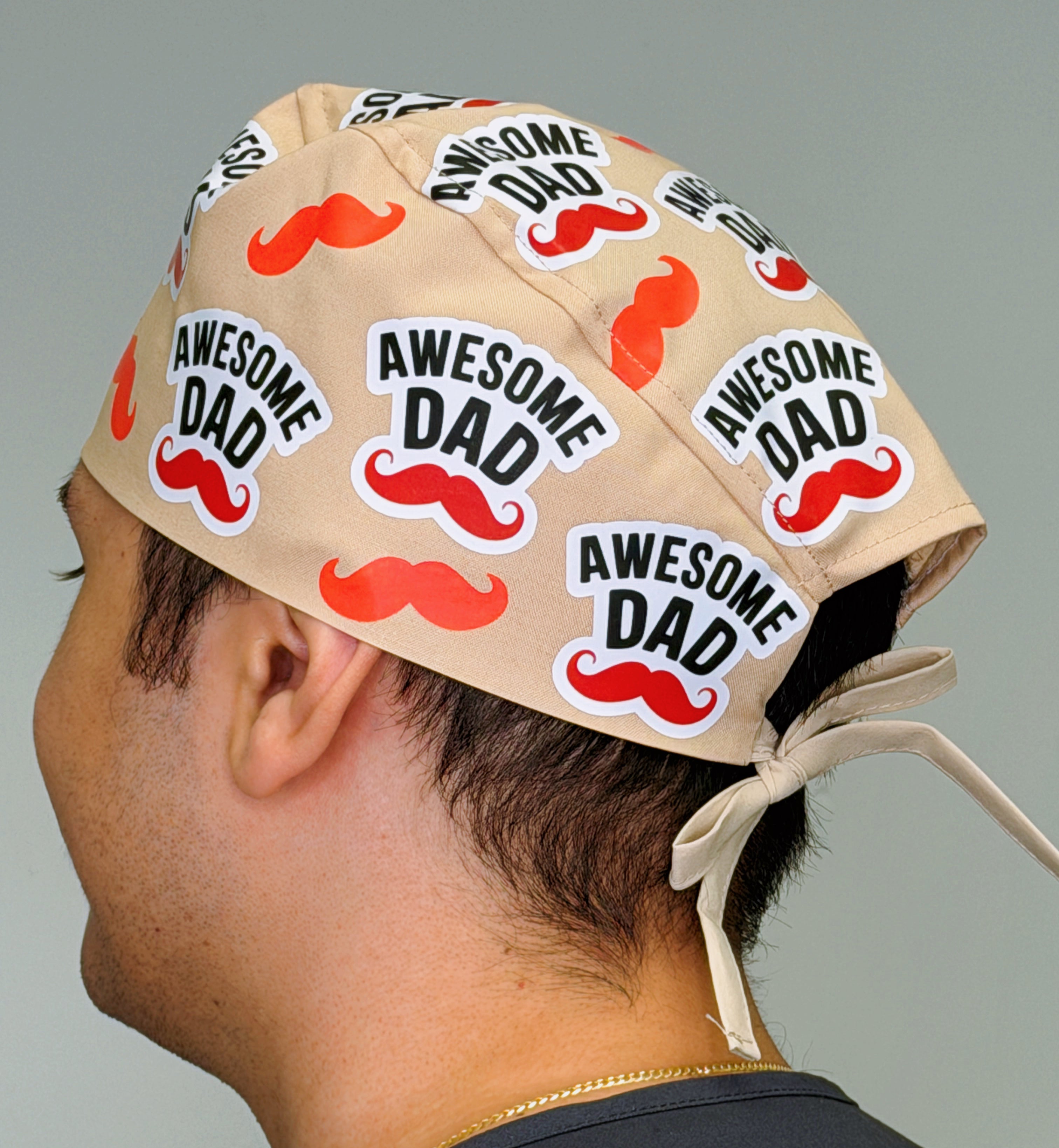 Awesome Dad Custom Solid Color Unisex Scrub Cap