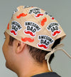 Awesome Dad Custom Solid Color Unisex Scrub Cap