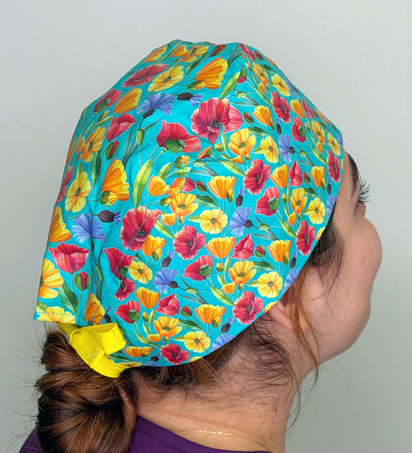 Beautiful Spring Flowers Solid Color Unisex Scrub Cap